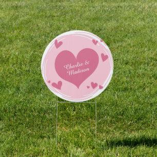 Your Names in a Heart Sign