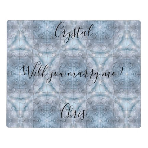 Your Names WILL YOU MARRY ME Puzzle Custom Crystal
