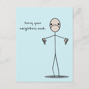 Your Neighbors Suck Postcard