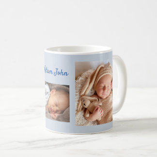 Your New Baby Boy Photos Personalized Custom Text Coffee Mug