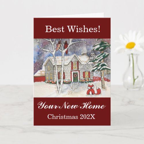 Your New Home Best Wishes Christmas Card