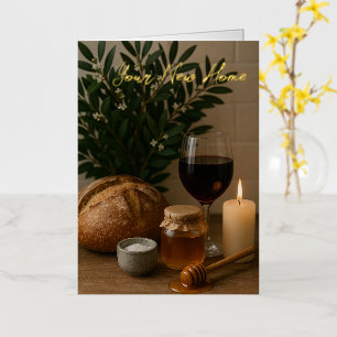 Your New Home, Housewarming Blessing Foil Greeting Card