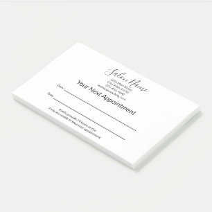 Your Next Appointment Beauty Salon White Post-it Notes
