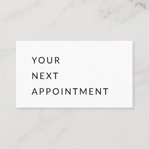 Your Next Appointment  Black  Grey  Minimal