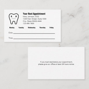Your Next Appointment Dentist's Office Reminder