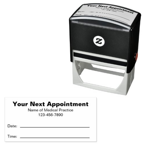 Your Next Appointment Doctors Office Text Template Self_inking Stamp