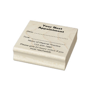 Your Next Appointment Doctors Practice Template Rubber Stamp