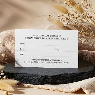 Your Next Appointment Modern Professional Brand