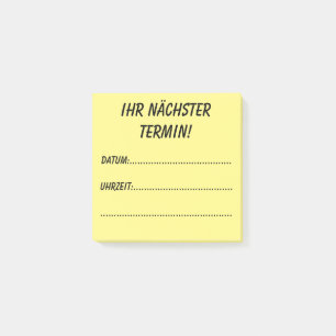Your next appointment! post-it notes