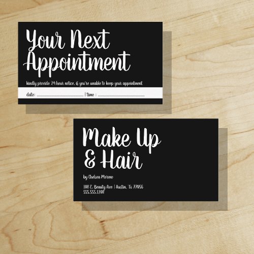 Your Next Appointment _ Reminder _ Black _