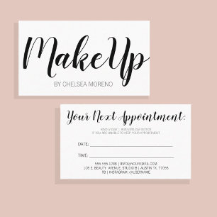Your next appointment - Reminder Bold Minimalist Card