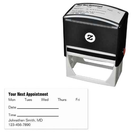 Your Next Appointment Reminder for a Doctor Self_inking Stamp