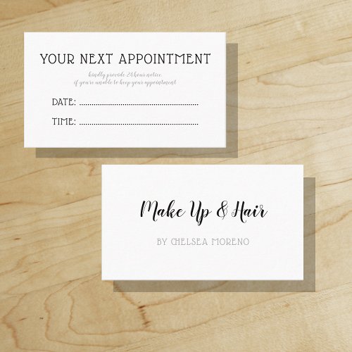 Your next appointment _ Reminder _ Minimalist