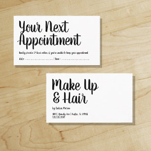 Your Next Appointment - Reminder - Trendy Script Card