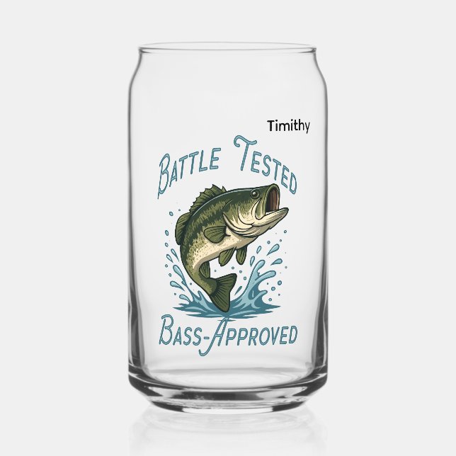 Your Next Big Catch Fishing Illustration Can Glass (Back)