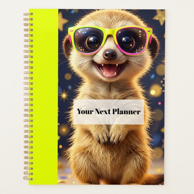 Your Next Planner – Meerkat Notebook Cover (Front)