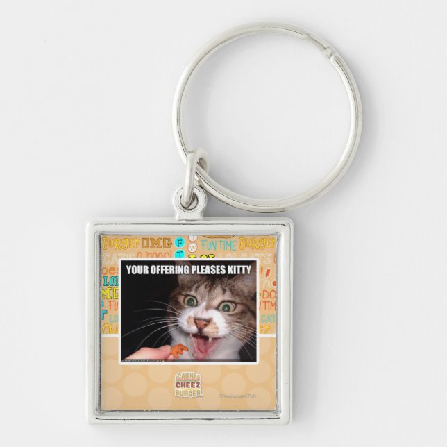 Your Offering Pleases Kitty Keychain (Front)