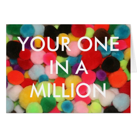 YOUR ONE IN A MILLION CARDS (Front Horizontal)