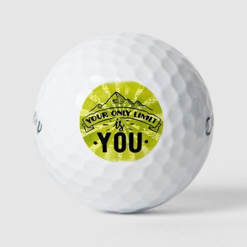 Your only limit is you motivational inspirational golf balls