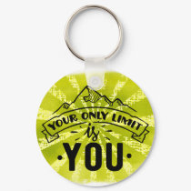Your only limit is you motivational inspirational  keychain