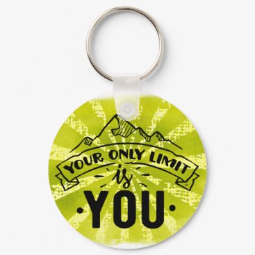 Your only limit is you motivational inspirational  keychain