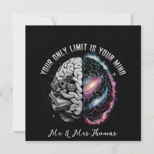 Your Only Limit is Your Mind: Motivational Quote t Invitation