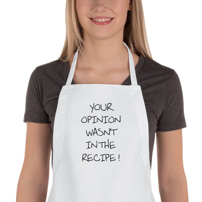 Your opinion doesn't count adult apron (Creator Uploaded)