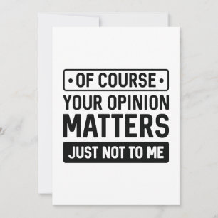 Your Opinion Matters Thank You Card