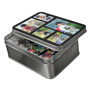 Your Own 5 Photo Collage Modern Image Photograph Jigsaw Puzzle