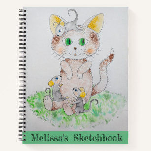 Your Own Art On Cover Sketchbook Notebook