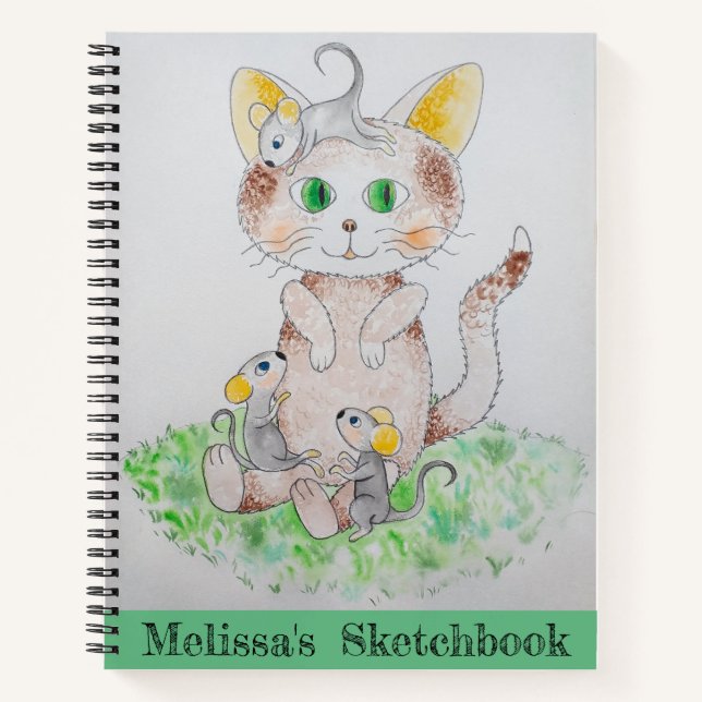 Your Own Art On Cover Sketchbook Notebook (Front)