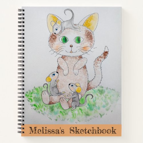 Your Own Art On Cover Sketchbook Notebook