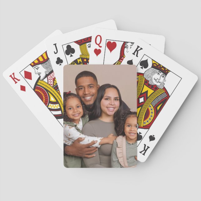 Your Own Artwork Custom Upload Painting Drawing Poker Cards (Back)