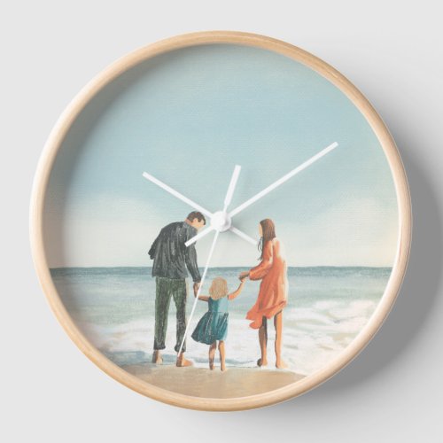 Your Own Artwork  Upload Your Painting Drawing Clock