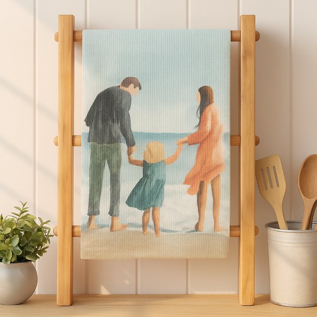 Your Own Artwork | Upload Your Painting Drawing Kitchen Towel (Creator Uploaded)