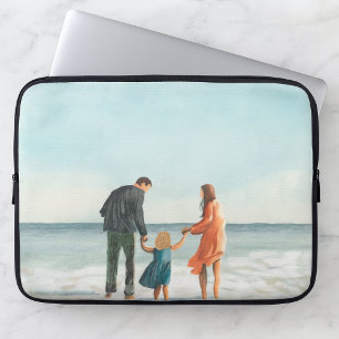 Your Own Artwork   Upload Your Painting Drawing Laptop Sleeve
