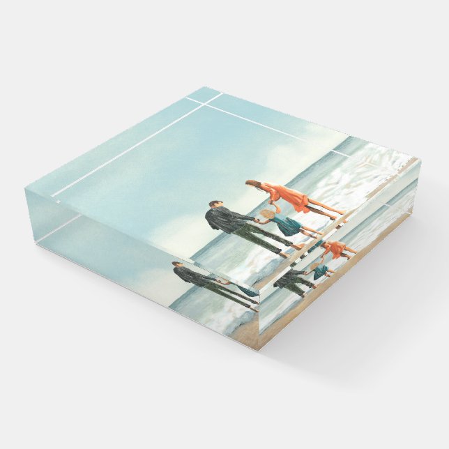 Your Own Artwork | Upload Your Painting Drawing Paperweight (Angled)