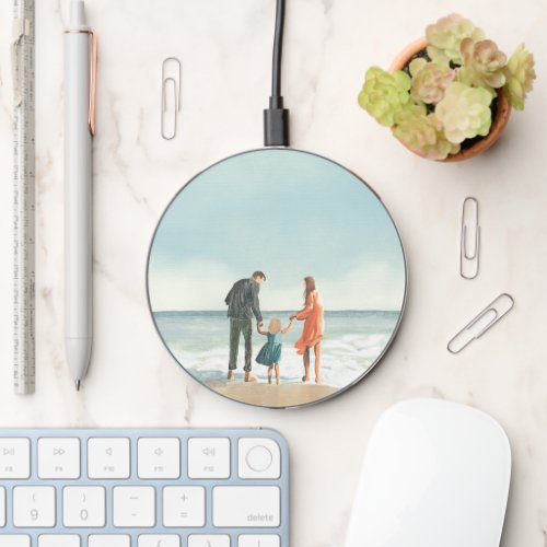Your Own Artwork  Upload Your Painting Drawing Wireless Charger