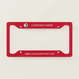 Your Own Business Logo and Name Website License Plate Frame