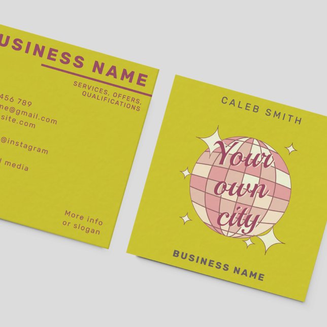 Your own city customizable modern Business Card (Creator Uploaded)