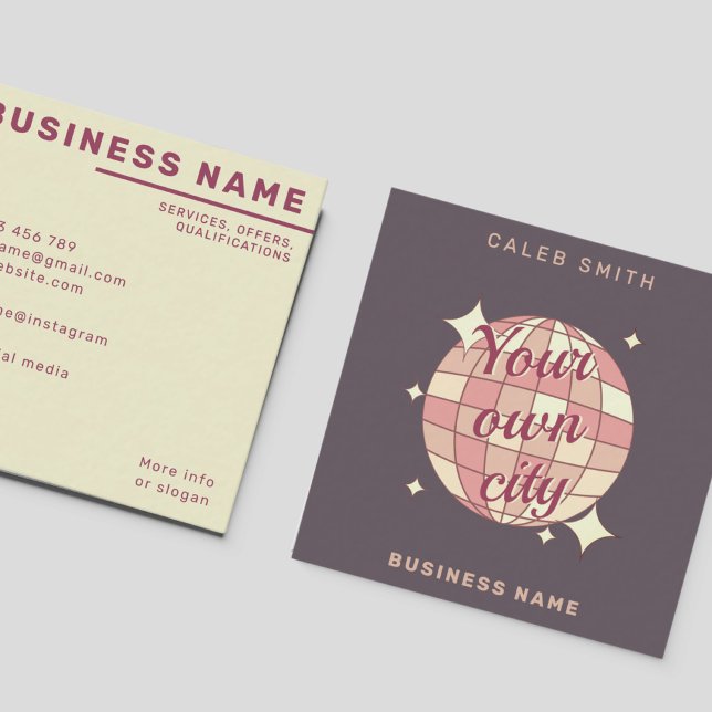 Your own city customizable modern Business Card (Creator Uploaded)