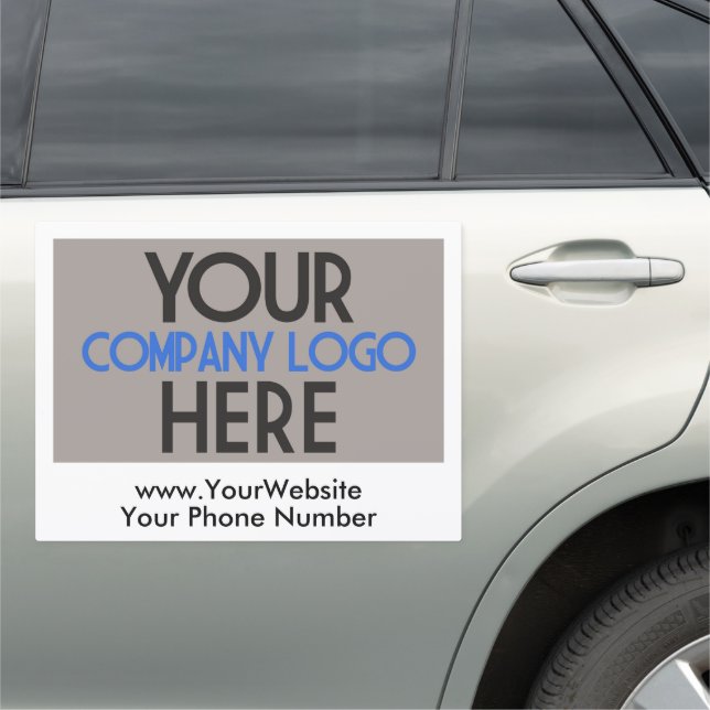 Your Own Company Logo Business Promo Advertising Car Magnet (In Situ)