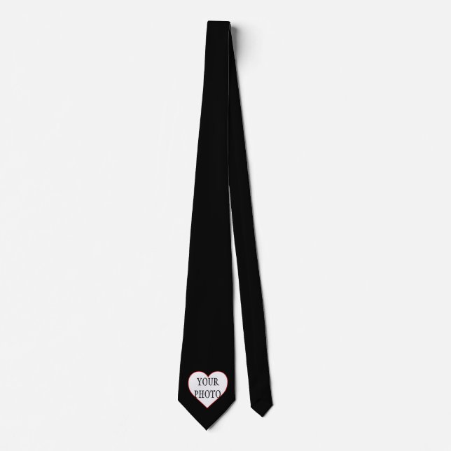Your Own Custom Photo in Heart Neck Tie (Front)