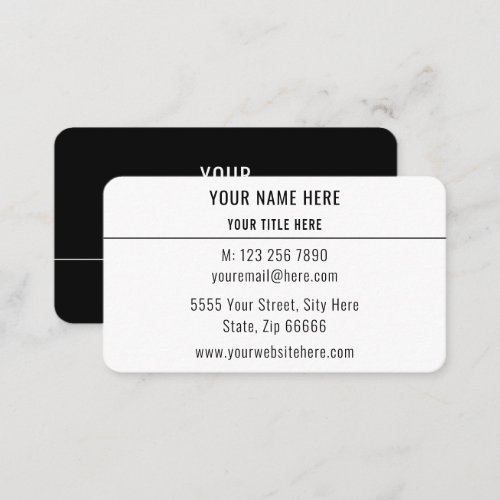 Your Own Design Business Card Choose Font _ Colors