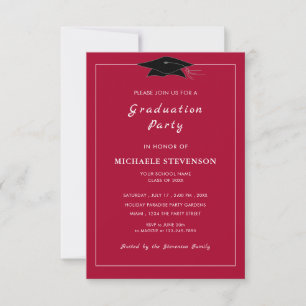 Your Own Design Custom Color Graduation Invitation