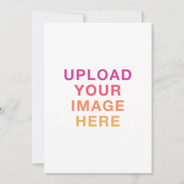 Your Own Design Image Blank Invitation (Front)