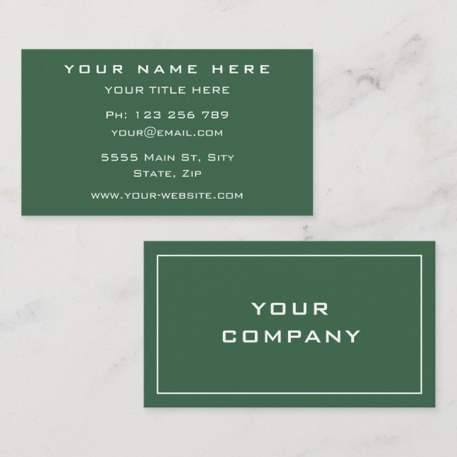 Your Own Design Personalized Business Card (Front/Back)