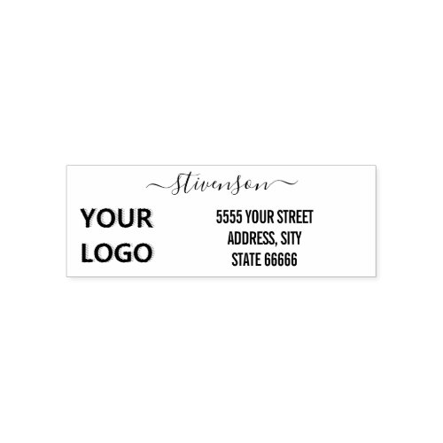 Your Own Design Return Address Logo or Photo Self_inking Stamp