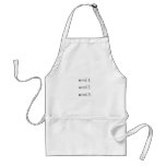Your Own Funny Or Inspirational Three Words Text Adult Apron at Zazzle