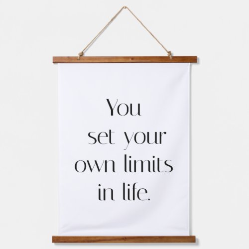 Your Own Limits Wood Topped Wall Tapestry